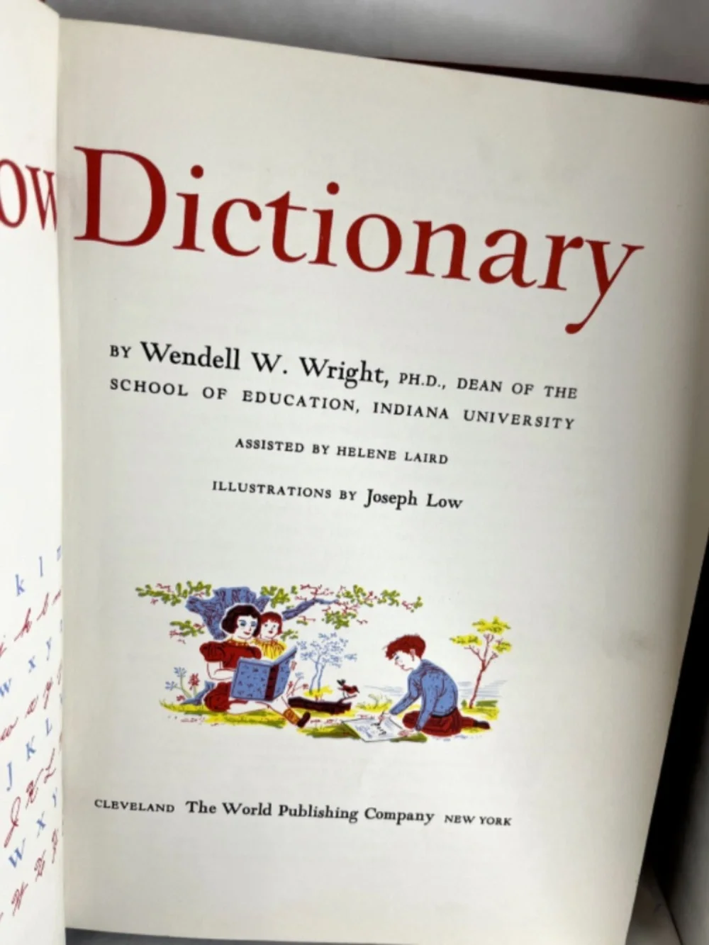 Vintage The Rainbow Dictionary by Wendell W Wright (HC, 1947, 12th print) Color